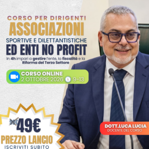 Corso per Dirigenti di Associazioni ed Enti del Terzo Settore